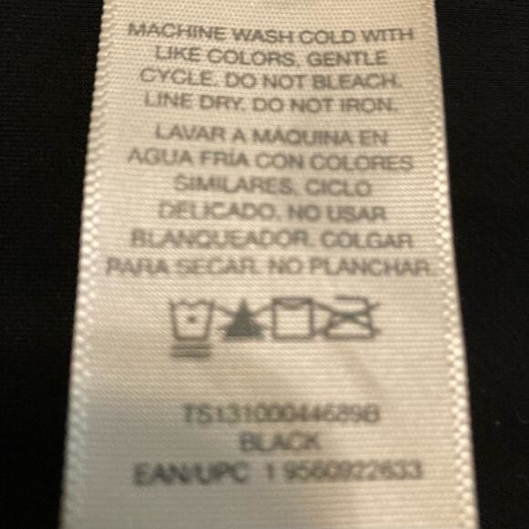 Terra & Sky Black High Waist Bikini Bottom 5X (32W-34W) Drawstring Tie Sides - Picture 9 of 14